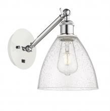 Innovation Lighting 317-1W-WPC-GBD-754-LED - Bristol - 1 Light - 8 inch - White Polished Chrome - Adjustable Sconce