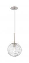 Innovation Lighting 321-1P-SN-G320-10CL-SN - Barrington - 1 Light - 10 inch - Brushed Satin Nickel - Cord hung - Mini Pendant