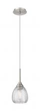 Innovation Lighting 323-1P-SN-G323-6CL - Berkshire - 1 Light - 6 inch - Brushed Satin Nickel - Cord Hung - Pendant