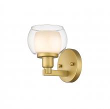 Innovation Lighting 330-1W-SG-CLW-LED - Cairo - 1 Light - 5 inch - Satin Gold - Bath Vanity Light