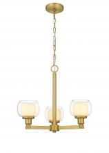 Innovation Lighting 330-3CR-SG-CLW-LED - Cairo - 3 Light - 20 inch - Satin Gold - Chain Hung - Pendant