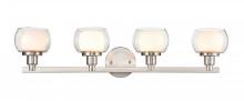 Innovation Lighting 330-4W-SN-CLW-LED - Cairo - 4 Light - 31 inch - Satin Nickel - Bath Vanity Light