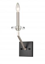 Innovation Lighting 331-1W-BSN-BB-C35-LED - Raleigh - 1 Light - 5 inch - Black Satin Nickel - Sconce