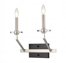 Innovation Lighting 331-2W-BSN-BB-C35-LED - Raleigh - 2 Light - 13 inch - Black Satin Nickel - Sconce