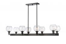 Innovation Lighting 341-8CR-BK-G122-6 - Concord - 8 Light - 48 inch - Matte Black - Cord hung - Island Light