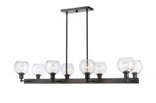 Innovations Lighting 341-8CR-BK-G122-6 - Concord - 8 Light - 48 inch - Matte Black - Cord hung - Island Light