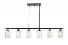 Innovations Lighting 342-6I-BK-CLW - Fairbank - 6 Light - 48 inch - Matte Black - Cord hung - Island Light