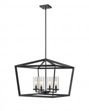 Innovation Lighting 378-4CR-WZ-CL-22 - Colchester - 4 Light - 22 inch - Weathered Zinc - Pendant