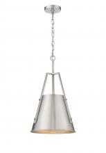 Innovation Lighting 382-1S-SN-M382-12-SN - Luxor - 1 Light - 12 inch - Brushed Satin Nickel - Chain Hung - Mini Pendant
