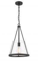 Innovation Lighting 383-1S-BK-G384A-12CL-LED - Lux - 1 Light - 12 inch - Matte Black - Chain Hung - Mini Pendant