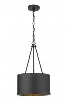 Innovation Lighting 383-1S-BK-M383-12-BK-LED - Eclipse - 1 Light - 12 inch - Matte Black - Chain Hung - Mini Pendant