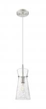 Innovation Lighting 385-1P-SN-G385-6CL - Nicole - 1 Light - 8 inch - Brushed Satin Nickel - Cord hung - Pendant