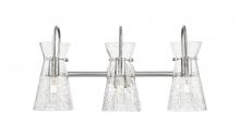 Innovation Lighting 385-3W-SN-G385-5CL - Nichole - 3 Light - 24 inch - Brushed Satin Nickel - Bath Vanity Light