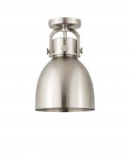 Innovations Lighting 410-1F-SN-M412-8SN - Newton Sphere - 1 Light - 8 inch - Satin Nickel - Flush Mount