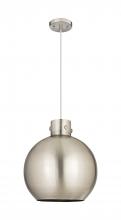 Innovation Lighting 410-1PL-SN-M410-14SN - Newton Sphere - 1 Light - 14 inch - Satin Nickel - Cord hung - Pendant