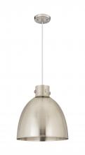 Innovations Lighting 410-1PL-SN-M412-14SN - Newton Sphere - 1 Light - 14 inch - Satin Nickel - Cord hung - Pendant