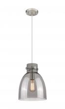 Innovations Lighting 410-1PM-SN-G412-10SM - Newton Bell - 1 Light - 10 inch - Satin Nickel - Cord hung - Pendant