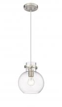 Innovations Lighting 410-1PS-SN-G410-8CL - Newton Sphere - 1 Light - 8 inch - Brushed Satin Nickel - Cord hung - Pendant