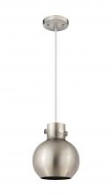 Innovations Lighting 410-1PS-SN-M410-8SN - Newton Sphere - 1 Light - 8 inch - Satin Nickel - Cord hung - Pendant