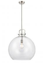 Innovations Lighting 410-1S-SN-18CL - Newton Sphere - 1 Light - 18 inch - Brushed Satin Nickel - Cord hung - Pendant