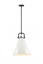 Innovations Lighting 410-1SL-BK-M411-14W - Newton Cone - 1 Light - 14 inch - Matte Black - Multi Pendant