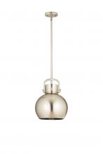 Innovations Lighting 410-1SM-SN-M410-10SN - Newton Sphere - 1 Light - 10 inch - Satin Nickel - Multi Pendant