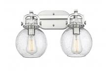 Innovation Lighting 410-2W-SN-G410-7SDY - Newton Sphere - 2 Light - 17 inch - Brushed Satin Nickel - Bath Vanity Light