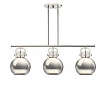 Innovations Lighting 410-3I-PN-M410-10PN - Newton Sphere Polished Nickel Island Lighting