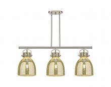 Innovation Lighting 410-3I-SN-G412-10ME - Newton Bell - 3 Light - 42 inch - Satin Nickel - Island Light