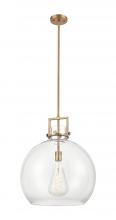Innovation Lighting 411-1SL-BB-G410-18CL - Newton Sphere - 1 Light - 18 inch - Brushed Brass - Pendant