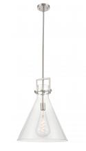 Innovations Lighting 411-1SL-SN-G411-16CL - Newton Cone - 1 Light - 16 inch - Satin Nickel - Multi Pendant