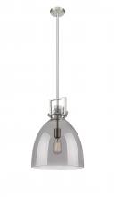 Innovations Lighting 411-1SL-SN-G412-14SM - Newton Bell - 1 Light - 14 inch - Satin Nickel - Multi Pendant