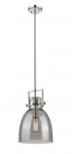 Innovations Lighting 411-1SM-PN-G412-10SM - Newton Bell - 1 Light - 10 inch - Polished Nickel - Multi Pendant