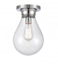 Innovation Lighting 414-1F-PC-G4144-8-LED - Genesis - 1 Light - 8 inch - Polished Chrome - Flush Mount