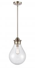 Innovation Lighting 414-1S-SN-10SDY-LED - Genesis - 1 Light - 10 inch - Satin Nickel - Cord hung - Mini Pendant