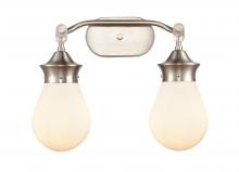 Innovation Lighting 414-2W-SN-6W-LED - Genesis - 2 Light - 18 inch - Satin Nickel - Bath Vanity Light