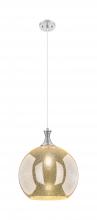Innovation Lighting 415-1P-SN-G128-14 - Astor - 1 Light - 14 inch - Brushed Satin Nickel - Cord hung - Pendant
