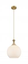 Innovation Lighting 415-1PR-BB-G121-10 - Astor - 1 Light - 10 inch - Brushed Brass - Cord hung - Mini Pendant