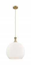 Innovation Lighting 415-1PR-BB-G121-14 - Astor - 1 Light - 14 inch - Brushed Brass - Cord hung - Pendant