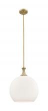 Innovation Lighting 415-1SR-BB-G121-14 - Astor - 1 Light - 14 inch - Brushed Brass - Pendant