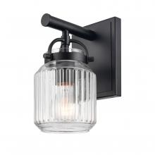 Innovation Lighting 416-1W-BK-G416-6CL - Latreille - 1 Light - 6 inch - Matte Black - Sconce