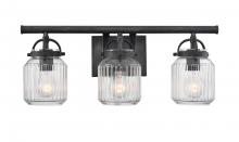 Innovation Lighting 416-3W-WZ-G416-6CL - Latreille - 3 Light - 22 inch - Weathered Zinc - Bath Vanity Light