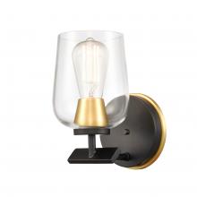 Innovation Lighting 420-1W-BSG-CL - Remy - 1 Light - 5 inch - Black Satin Gold - Bath Vanity Light