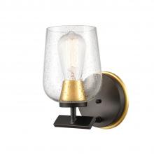 Innovation Lighting 420-1W-BSG-SDY-LED - Remy - 1 Light - 5 inch - Black Satin Gold - Bath Vanity Light