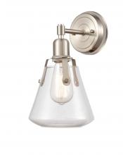 Innovation Lighting 422-1W-SN-7CL - Luna - 1 Light - 7 inch - Satin Nickel - Bath Vanity Light