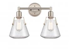 Innovation Lighting 422-2W-SN-7SDY-LED - Luna - 2 Light - 18 inch - Satin Nickel - Bath Vanity Light