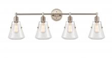 Innovation Lighting 422-4W-SN-7CL - Luna - 4 Light - 40 inch - Satin Nickel - Bath Vanity Light
