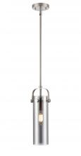 Innovations Lighting 423-1S-SN-G423-12SM - Pilaster II Cylinder - 1 Light - 5 inch - Satin Nickel - Pendant