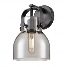 Innovation Lighting 423-1W-BK-G412-6SM - Pilaster II Bell - 1 Light - 7 inch - Matte Black - Sconce