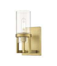 Innovation Lighting 426-1W-BB-G426-8CL - Utopia - 1 Light - 5 inch - Brushed Brass - Sconce